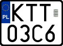 License plates of Poland, Regular car plates