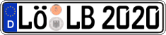 German license plate, Regular plates