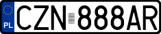 License plates of Poland, Regular car plates