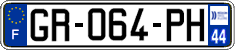 French license plate, SIV (ordinary)