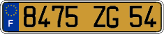 French license plate, FNI