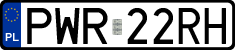 License plates of Poland, Regular car plates