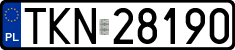 License plates of Poland, Regular car plates