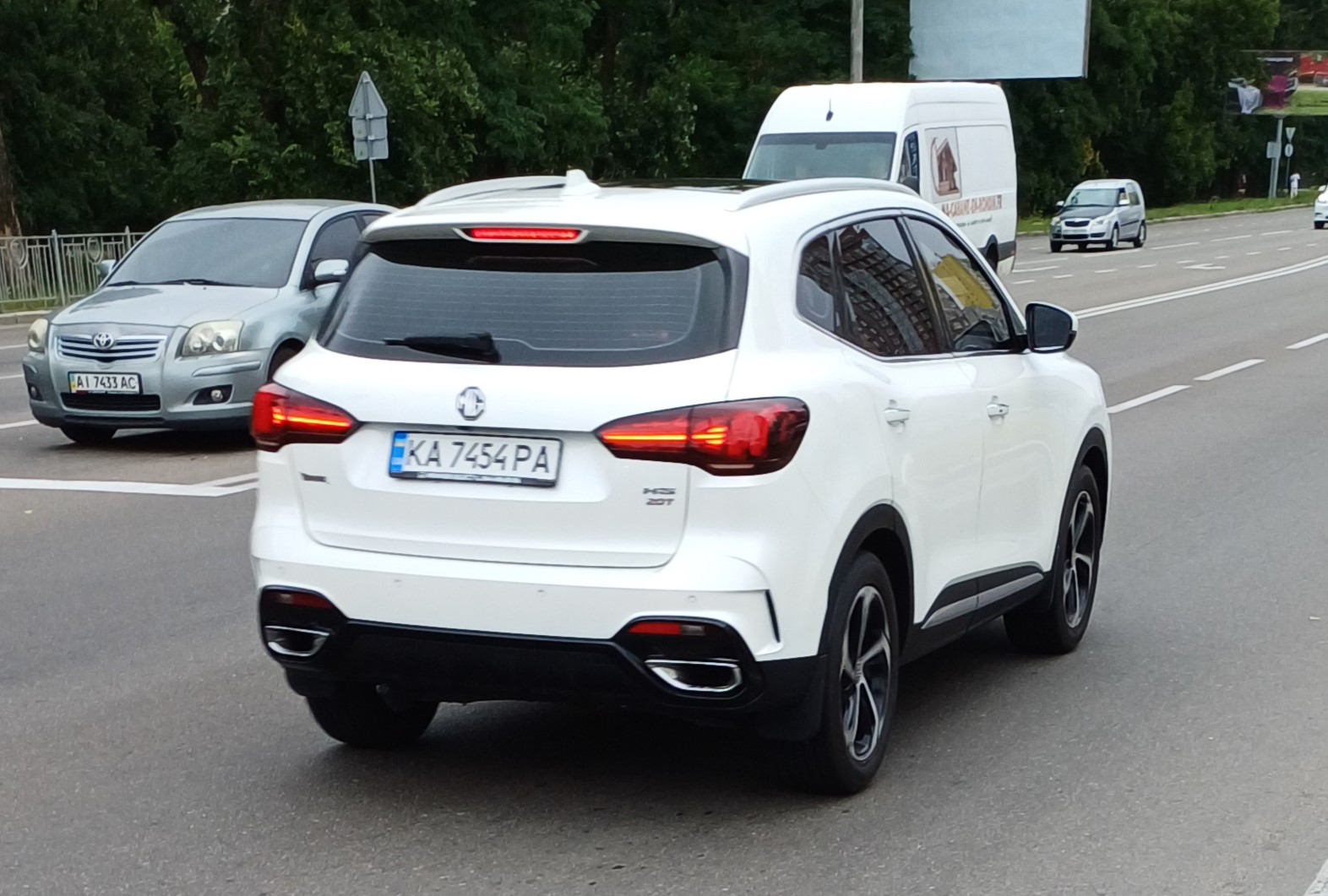 KA 7454 PA, MG HS 1st gen HS/Pilot/Navigator (AS23), facelift, 2021–