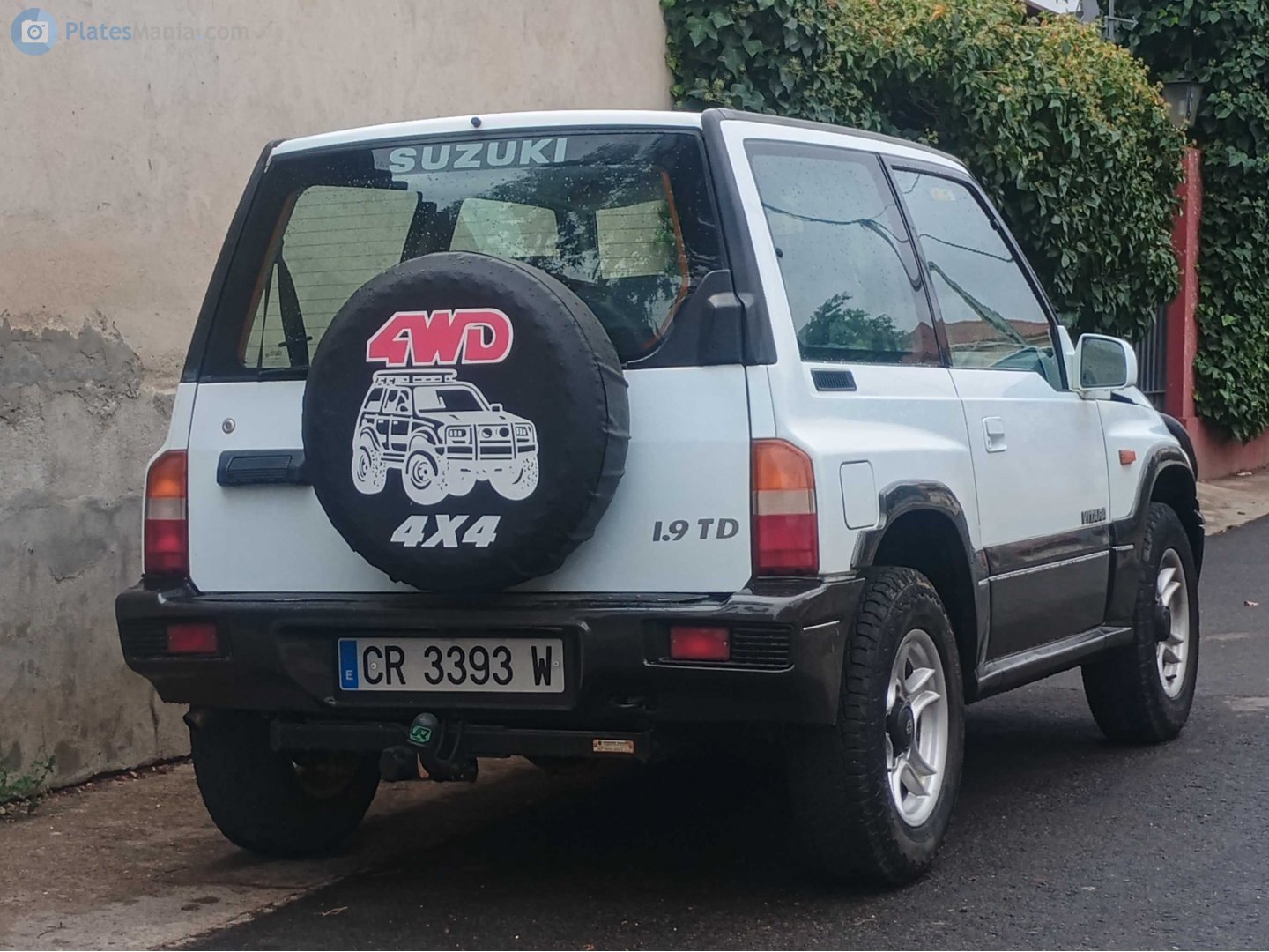 CR 3393 W, Suzuki Vitara 1st gen 3-door SUV (ET/TA), 1988–1998