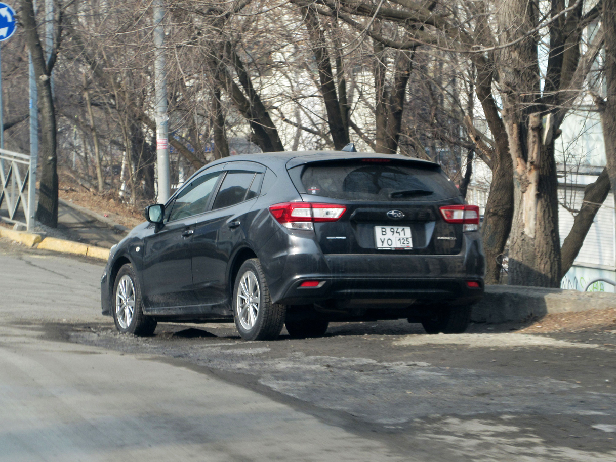 в 941 уо 125, Subaru Impreza 5th gen Hatch (GT), 2017–2023