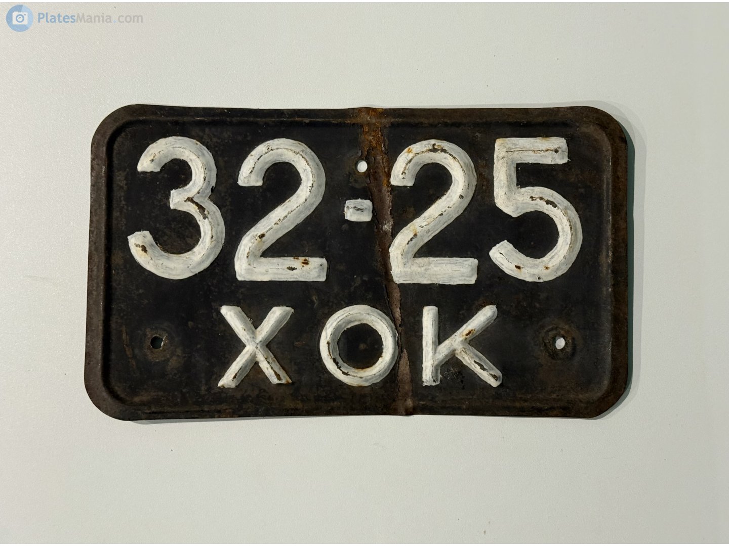 3225 ХОК, License plate without vehicle 