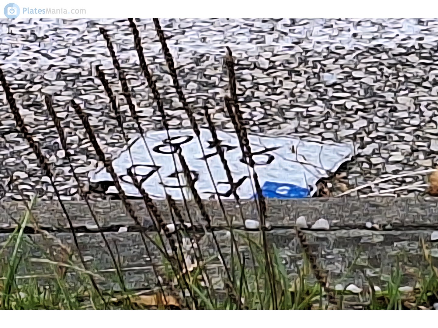 FGB 948, License plate without vehicle 