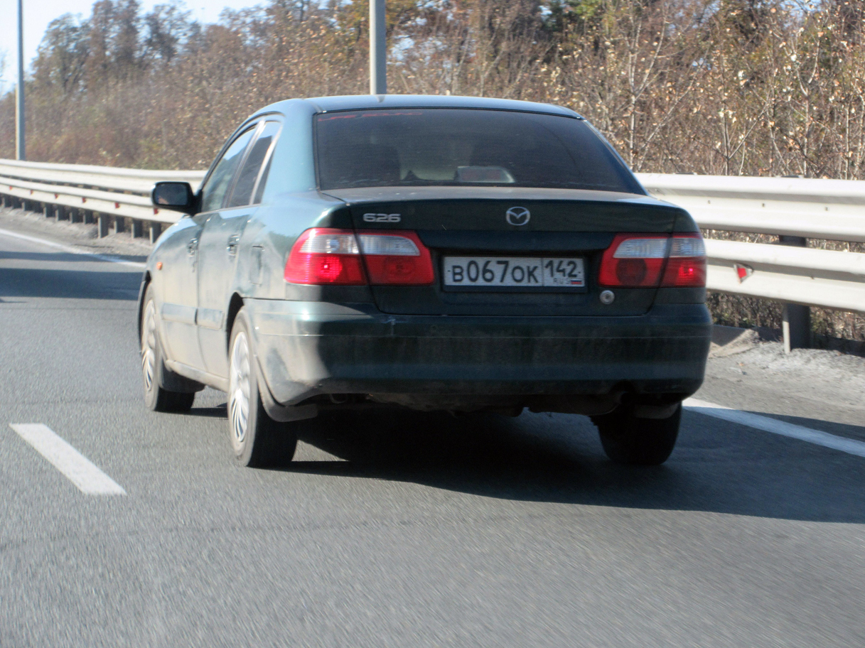 в 067 ок 142, Mazda 626 5th gen Sedan (GF; Global-market), 1997–2003 (–2005 for LATAM-market)