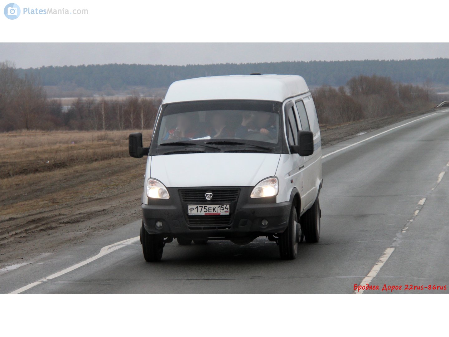 р 175 ек 154, GAZ 2705 ГАЗель 27057 4×4 Van, facelift, 2003–