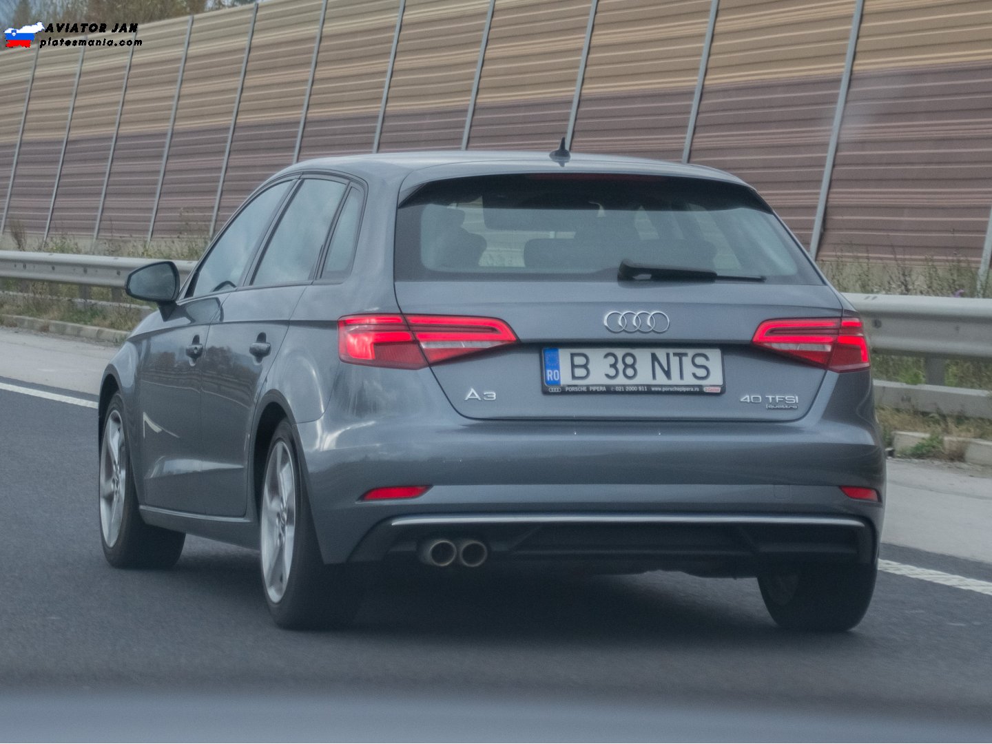 B 38 NTS, Audi A3 3rd gen Sportback (8VA/8VF), facelift, 2016–2020