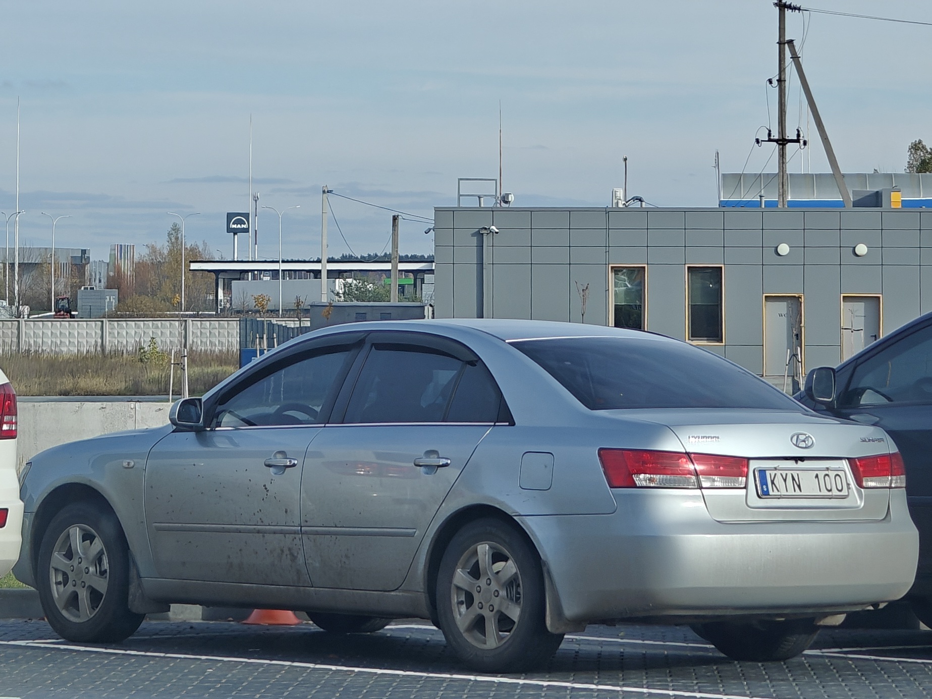 KYN 100, License plate without vehicle 