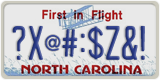North Carolina, Vanity Plates