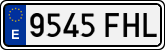 License plates of Spain, Ordinary (2000)