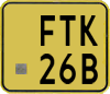 License plate of the Netherlands, Mopeds