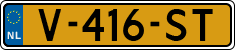 License plate of the Netherlands, Light Commercial Vehicles (1994 system)