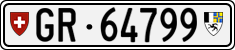 License plate of Switzerland, Cars