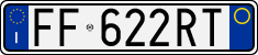 License plate of Italy, Cars (1994 year series)