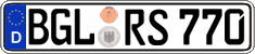 German license plate, Regular plates