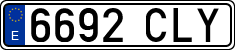 License plates of Spain, Ordinary (2000)