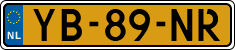License plate of the Netherlands, Cars