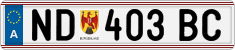 License plate of Austria, Regular plates