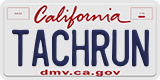 California, Vanity Plates