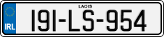 License plate of Ireland, Regular plates