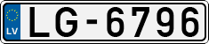 License plate of Latvia, Regular car plates