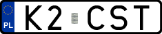 License plates of Poland, Vanity Plates