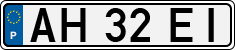 License plate of Portugal, Regular plates
