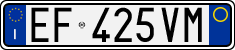 License plate of Italy, Cars (1994 year series)