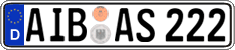 German license plate, Regular plates