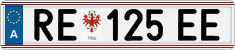 License plate of Austria, Regular plates