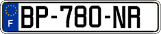 French license plate, SIV (ordinary)