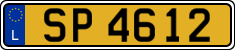 License plate of Luxembourg, 2003 year system
