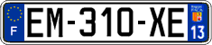 French license plate, SIV (ordinary)