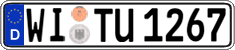 German license plate, Regular plates