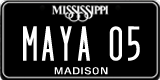 Mississippi, Vanity Plates