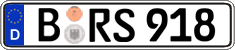 German license plate, Regular plates