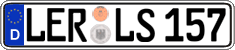German license plate, Regular plates