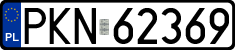 License plates of Poland, Regular car plates