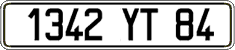 French license plate, FNI