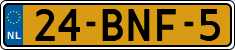 License plate of the Netherlands, Heavy Commercial Vehicles (1994 system)