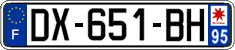 French license plate, SIV (ordinary)