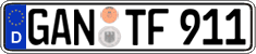 German license plate, Regular plates
