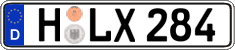 German license plate, Regular plates