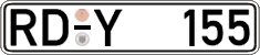 German license plate, Regular plates