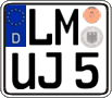 German license plate, Regular plates