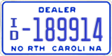 North Carolina, Dealer (A/D-12345(6))